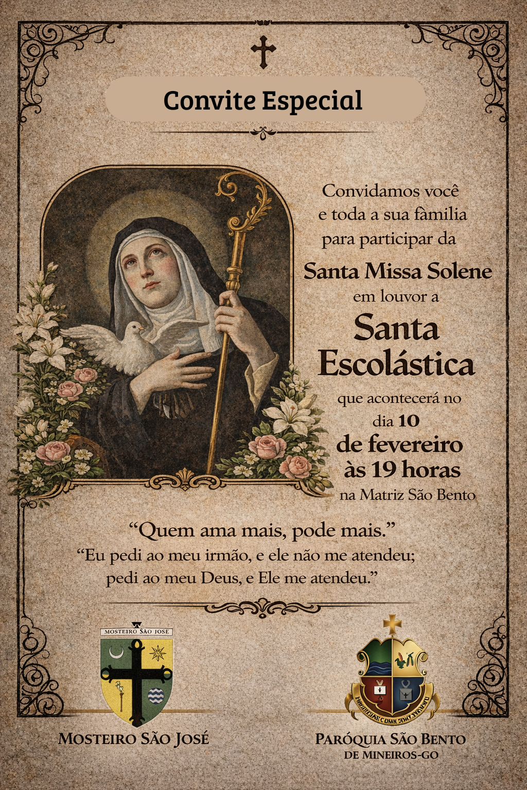 10 de Fevereiro - Santa Escolástica